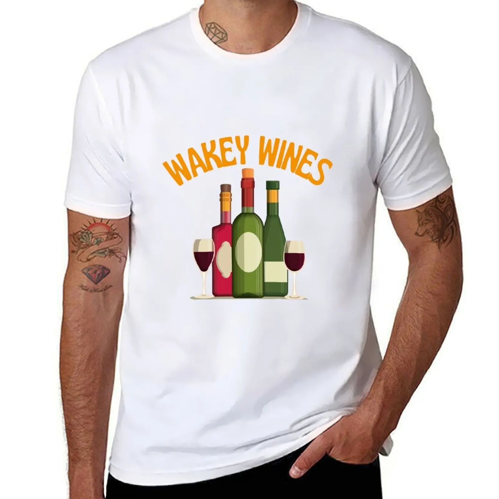 

wakey wines T-Shirt man tshirt mens graphic t shirts T-Shirt