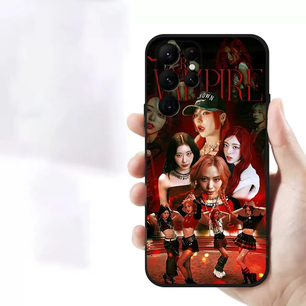 I-Itzy Hot Kpop Girls  Phone Case For Samsung S23,23,22,30,21,10,9,Note20 Ultra,Lite,Ultra,5G,Plus,FE,Black Soft Case