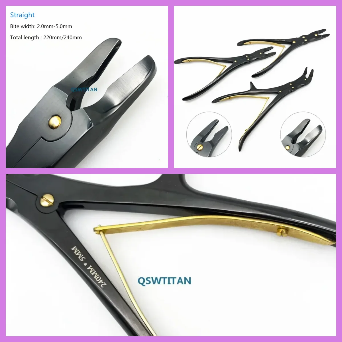 

Black Joint Double Joint Bone Rongeur: прямой/изогнутый костный щипцы для ветеринарной ортопедии