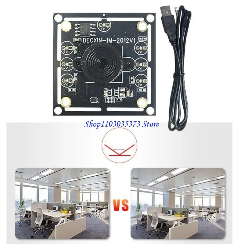 D46B USB وحدة الكاميرا الصناعية 100 درجة لا يوجد لوحة تجميع عدسة تشويه 720p