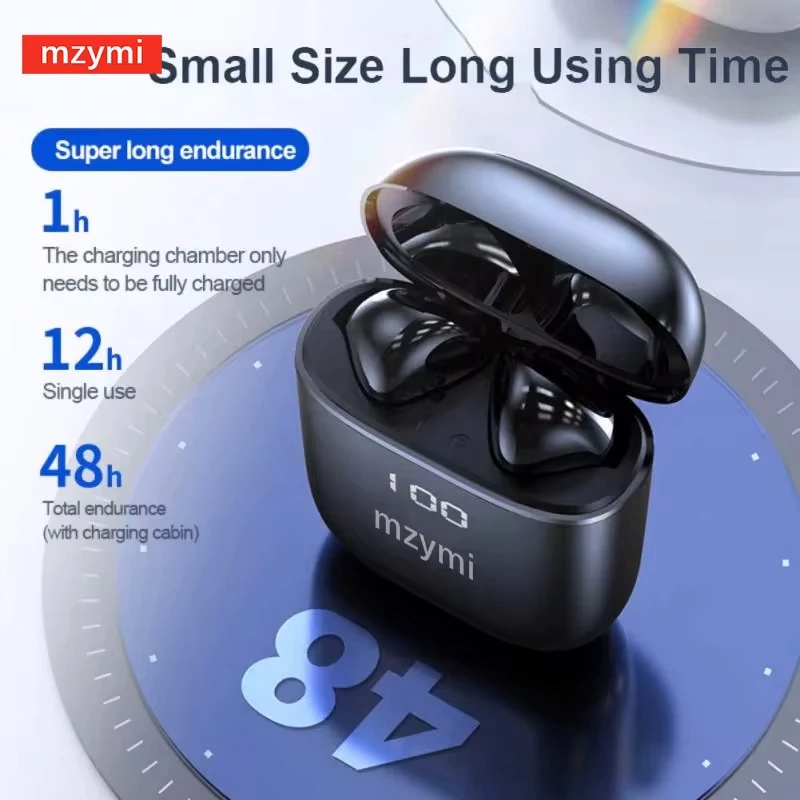 

MZYMI J05 Buds Pro True Wireless Bluetooth Earbuds In-Ear Earphones Power Display Headset Waterproof Touch Control Headphones