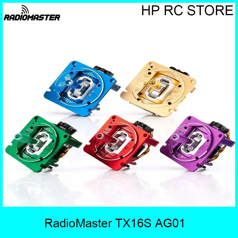 RadioMaster AG01 CNC Hall Gimbal Set Throttle Centering for TX16S MKII Colorful FPV Drone Parts
