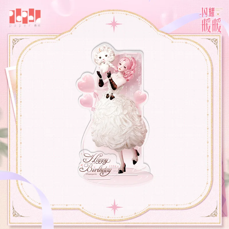 Original Miracle Nikki Abzeichen Shikishi Farbiges Papier Acryl Untersetzer Fotokarten-Set Ständer Puppe Schlüsselanhänger Anime Spiel Spielzeug Kinder GIF