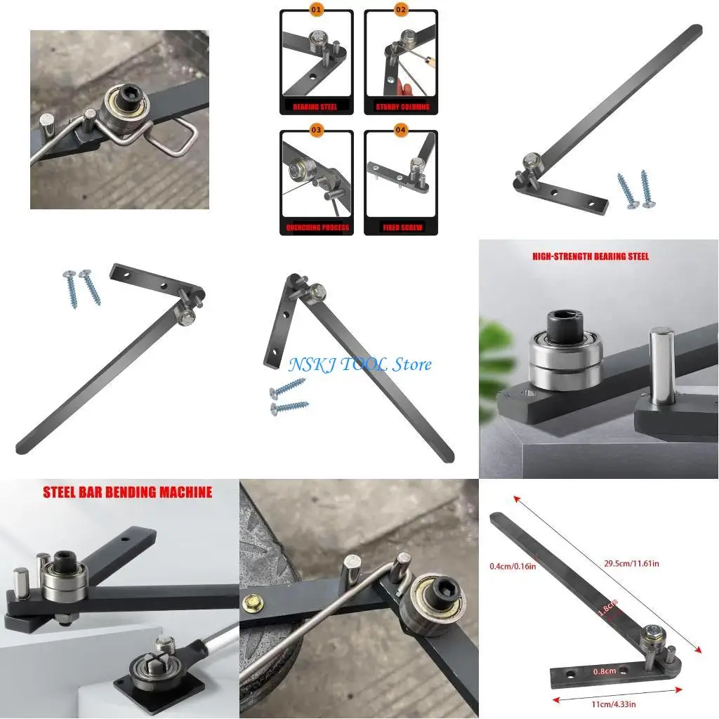 

L8RC Heavy Duty Wire Bending Tool With High Hardness Bearing Steel Ergonomic Design For Home Workshops Construction Sites