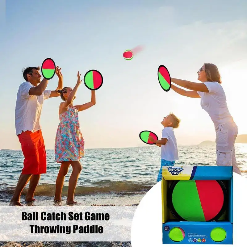 Throw And Catch Ball Set Ball Toss Game For Kids Sticky Sports Toy Equipment Parent-Child Interaction For Play Activities