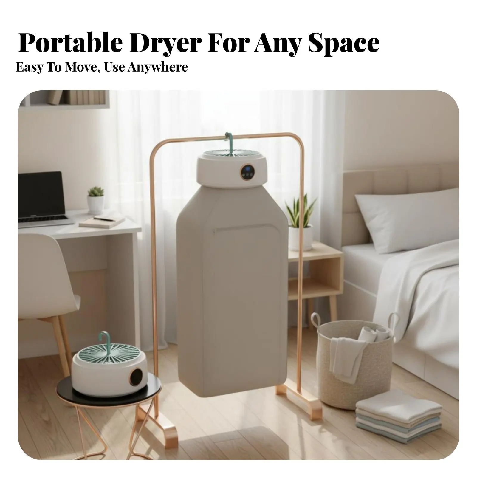 Foldable Drying Machine Quick Dry Foldable Garment Dryer Portable Clothes Dryer Space-Saving Design Electric Drying Bag