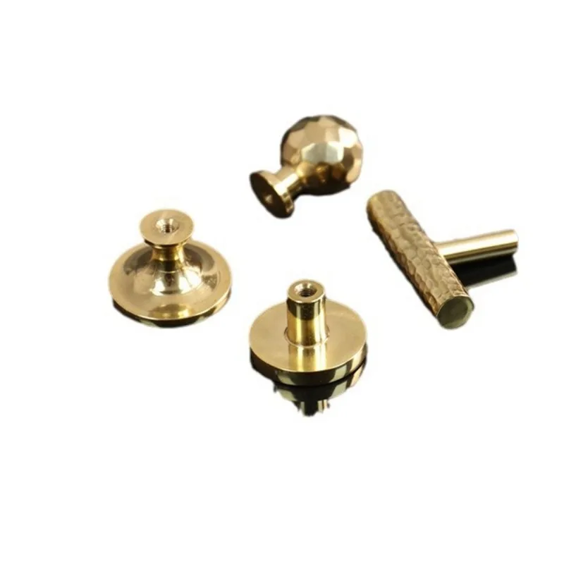 High End French Gold Brass Hammered Round Ball Knobs Wardrobe Drawer Cabinet Door Pull Handles Luxury Furniture Hardware Fitting