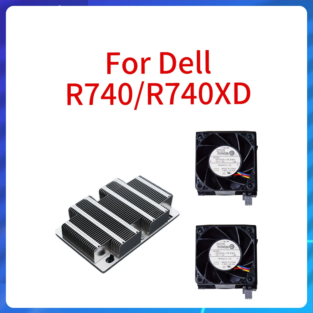 Kit de dissipateur thermique pour processeur de serveur Dell R740 R740XD, ventilateur de refroidissement N5T36 00F8NV / 0N5T36 avec support, nouveau, Original