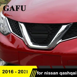 For Nissan Qashqai J11 j1 Car Front Grille Grill Cover Decoration Sticker Molding Accessories 2014 2015 2016 2017 2019 2020 2021