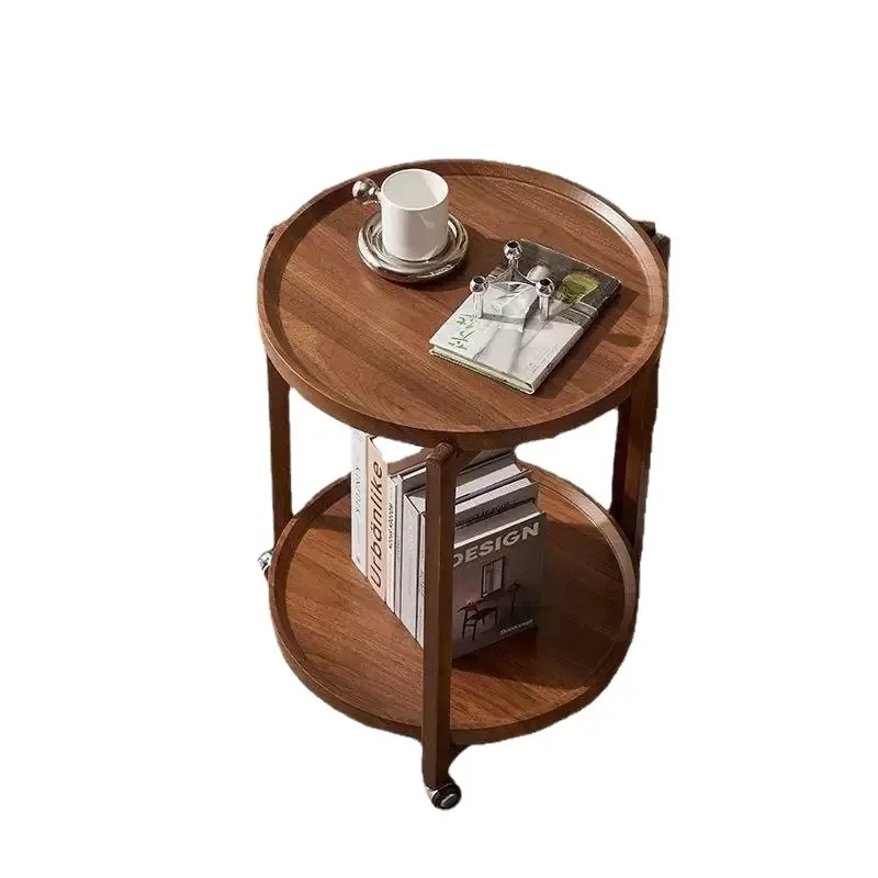 

Movable trolley side table Living room coffee table Movable coffee table