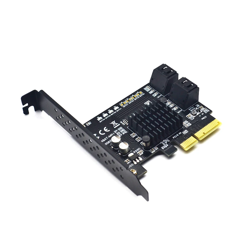 4 Ports SATA 6G PCI Express Controller Card PCI-e 4x To SATA III 3.0 88SE9230 Chip Support PCI-E 4X 8X 16 /RAID for SSD HDD