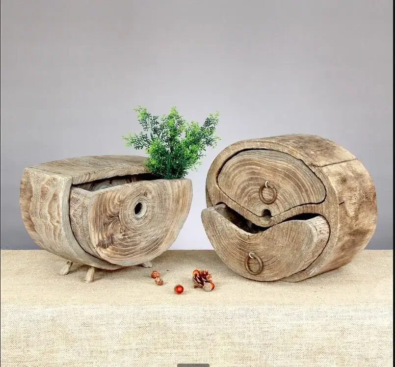 

Handmade Wooden Vases Flowerpot Flower Arrangement Flower Bucket Dried Flower Vase Table Top Decoration Storage Box Ornaments