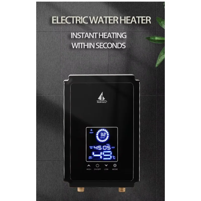 Water Heater Commercial 12KW Electric Tankless New Water Heater Bathroom Use or Shower - view 3