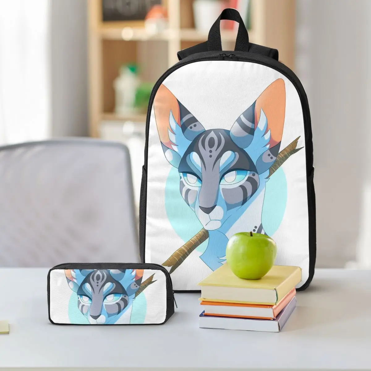 ジェイフェザーとスティックバックパック学生男の子女の子ブックバッグスクールバッグラップトップショルダーバッグ 3ps 断熱ランチバッグ鉛筆ケース