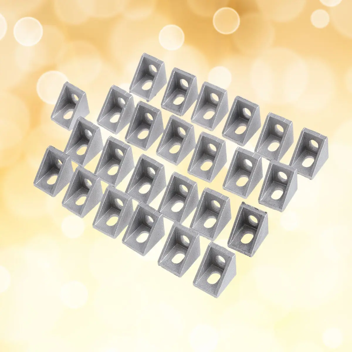 50Pcs Angle Bracket 2020 Aluminum Alloy Corner L Bracket Joint Fastener for 20Mm T Slot Aluminum Extrusion Profile Cnc 3D