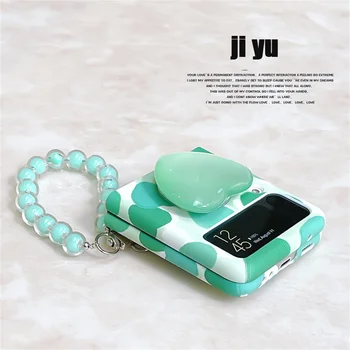 삼성 갤럭시 ZFlip3 ZFlip4 ZFlip5 Z Flip 3 4 5 5G 용 럭셔리 다이아몬드 하트 미러, 진주 플라워 글리터 폰 케이스 커버 Best5 삼성 갤럭시 ZFlip3 ZFlip4 ZFlip5 Z Flip 3 4 5 5G 용 럭셔리 다이아몬드 하트 미러, 진주 플라워 글리터 폰 케이스 커버 Best5