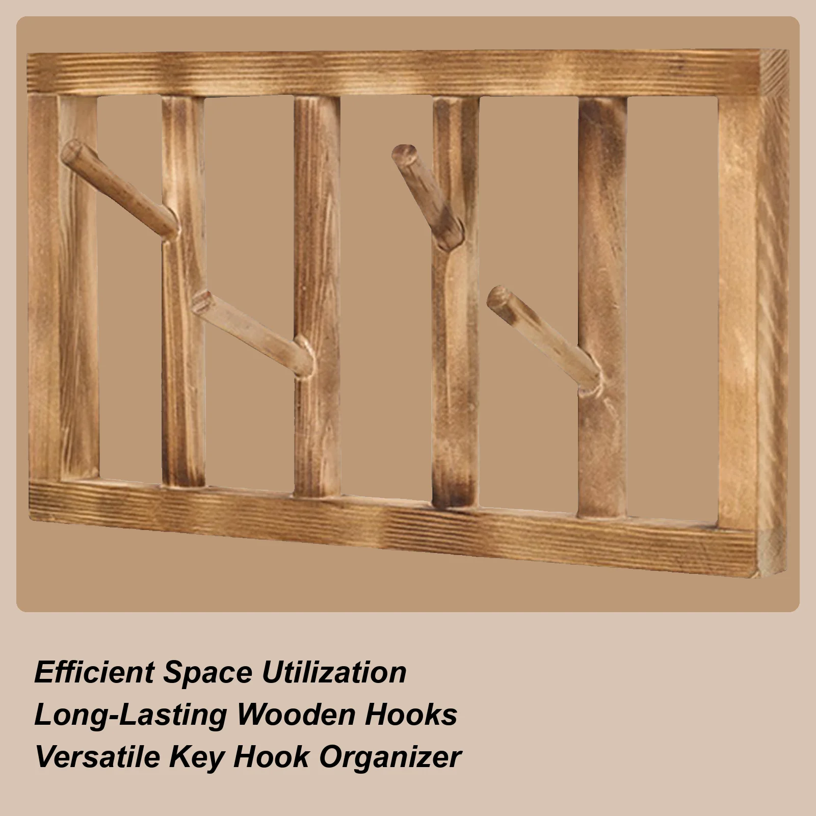 

Coat Rack Wall Mount 360 Rotatable Space-Saving Clothes Hooks Wall Storage Organizer For Towel Hat Key Entryway Living Room