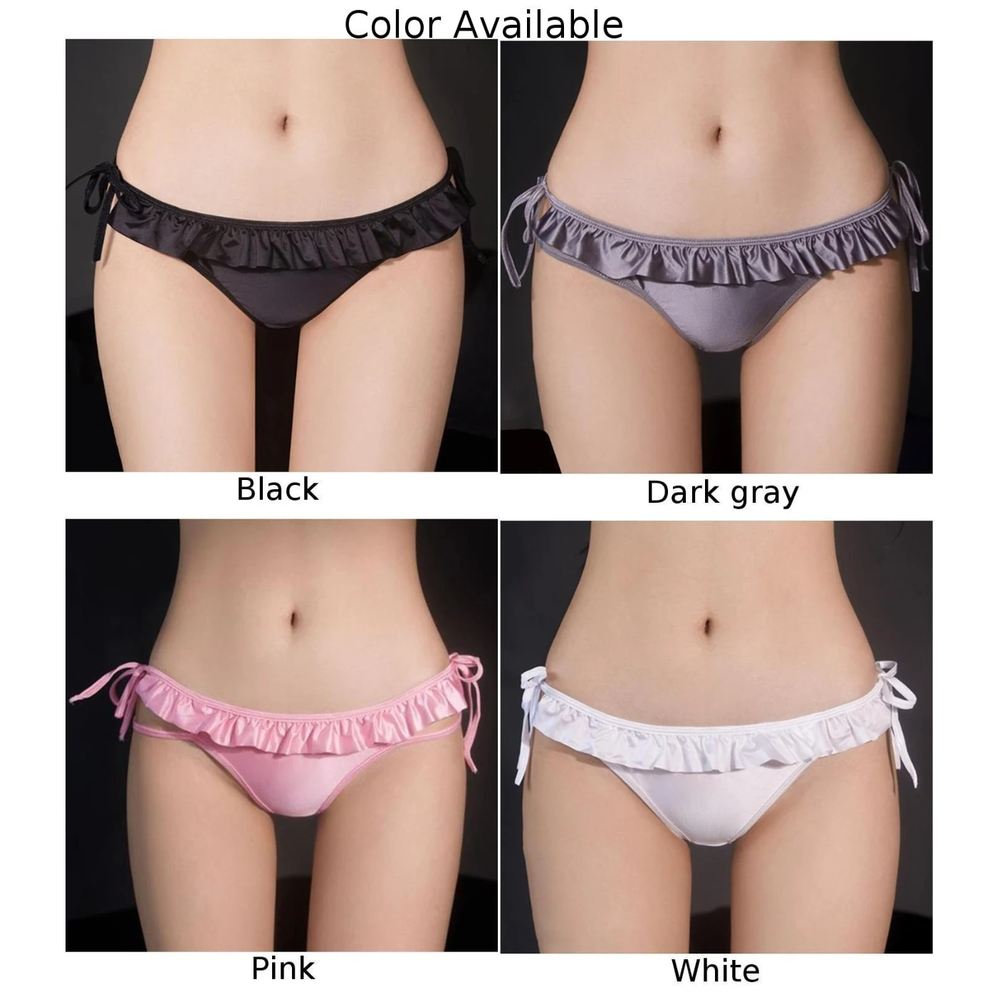 Black Wet Look Underwear Shiny Satin Briefs for Women\\\\\\\'s Sexy Panties Silky Glossy Knickers for Seductive Appeal