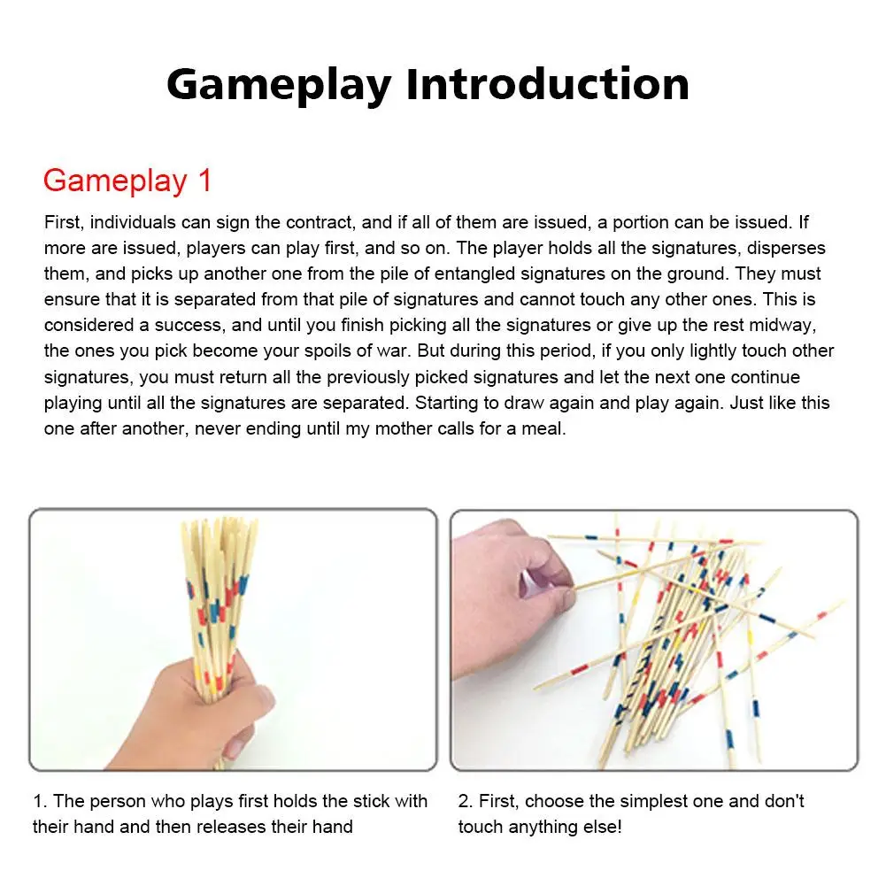 1 صندوق ملون خشبي لعبة عصا الأطفال التقليدية ميكادو سبيل التقاط عصا مضحك سطح المكتب لعبة هدية لوازم للطفل 2026 #5