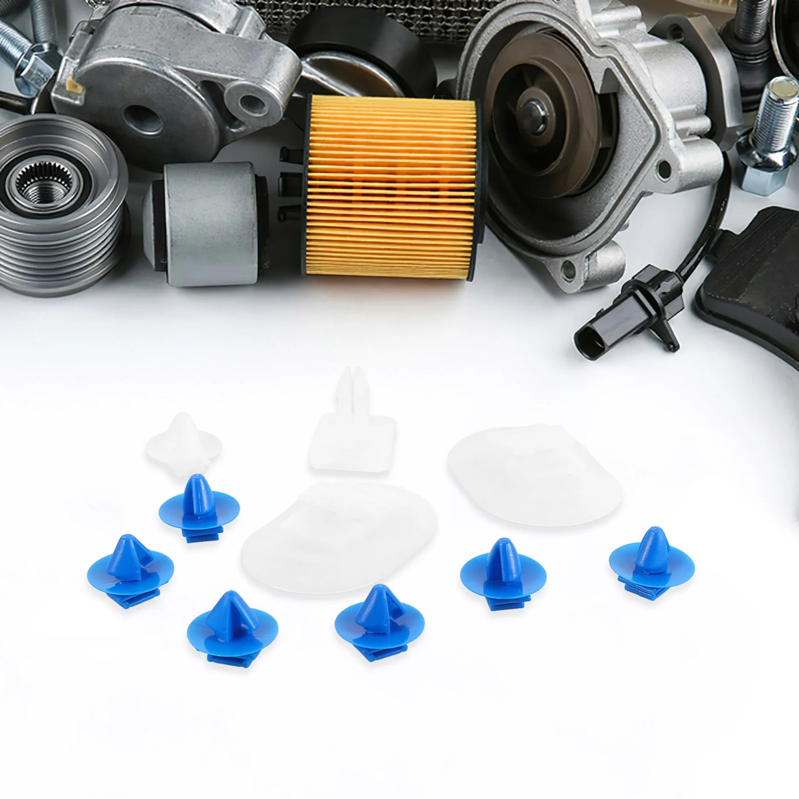 

10pcs Car Side Skirt Fasteners Clip Kit For Suv Truck Rv Trim Panel Retainer Rocker Moulding Clips Door Bumper Mudguard Mounting