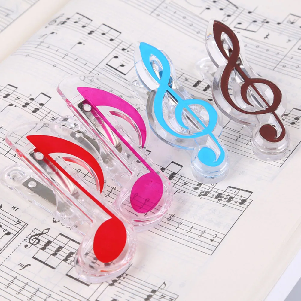 

10pcs Book Clips Piano Score Holders Durable Plastic Sheet Music Holders Lightweight Portable Score Clamps Music Note Clips