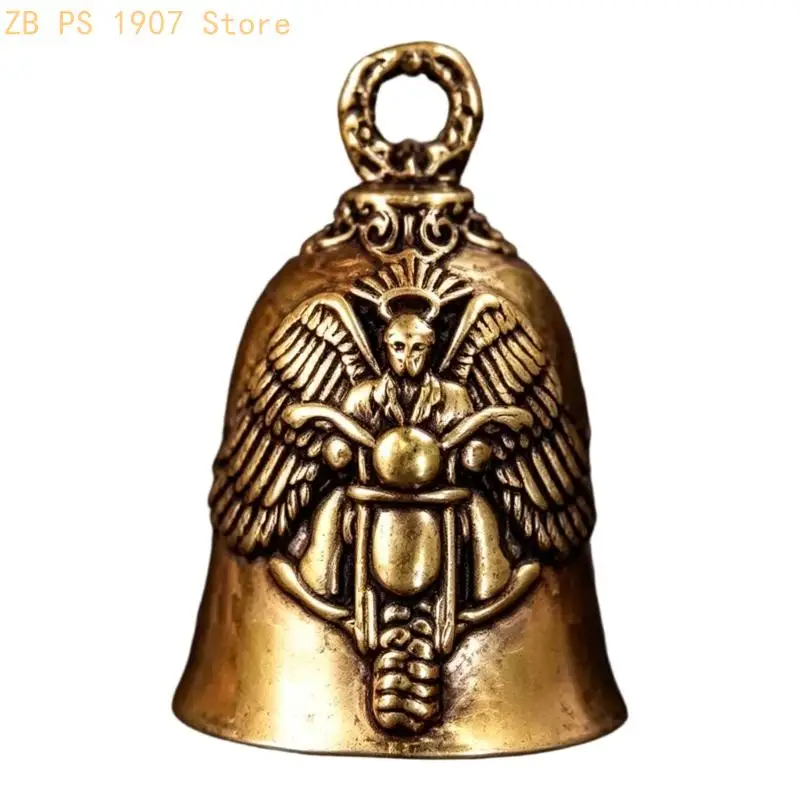 Vintage Brass Handcrafted Pendant Accessories For Keychain Backpack Or Car Mirror Decoration In Antique 55KA