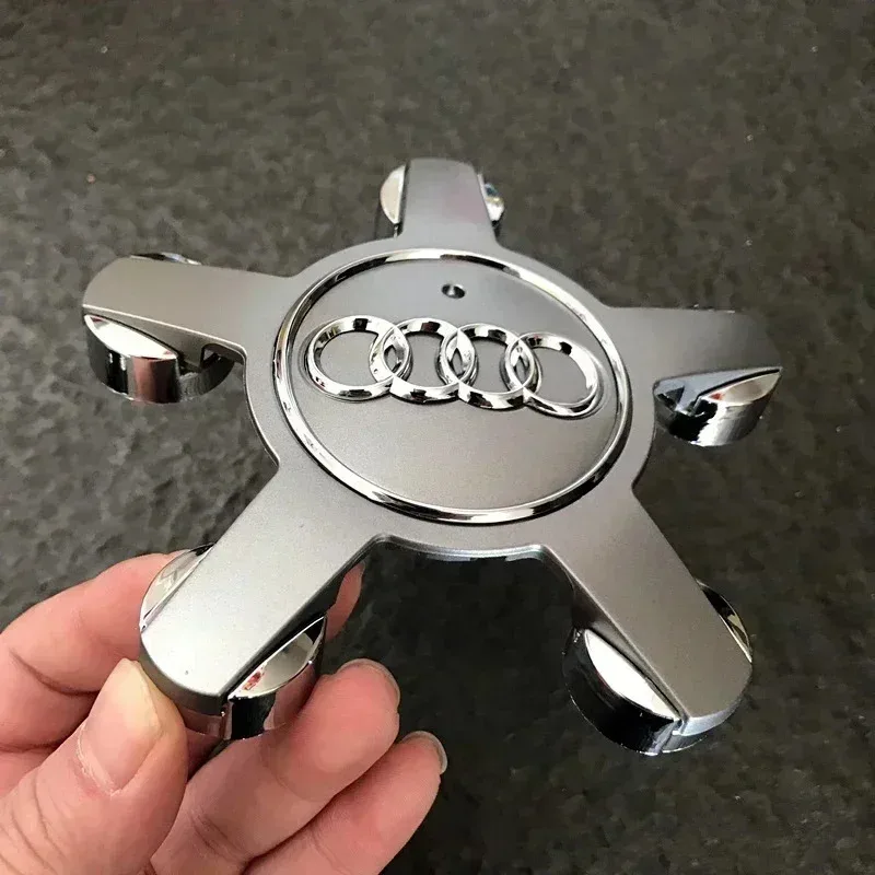 4Pcs Car Wheel Center Hub Cap Tire Rim Cover Decoration For Audi Sline A3 A1 A4 B8 B7 A6 C7 A5 A7 A8 B9 B6 C6 Q2 Q3 Q5 Q7 Q8 TT