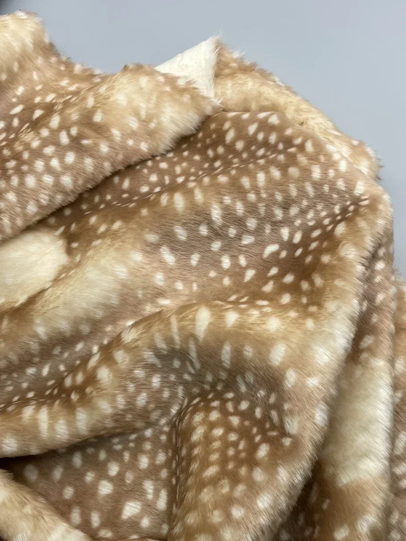 

Imitation Deer Hair Flannel Fabric, Deer Hair, Sika Deer Deer Pattern Leopard Hair Spotted Hair Fabric Handmade DIY