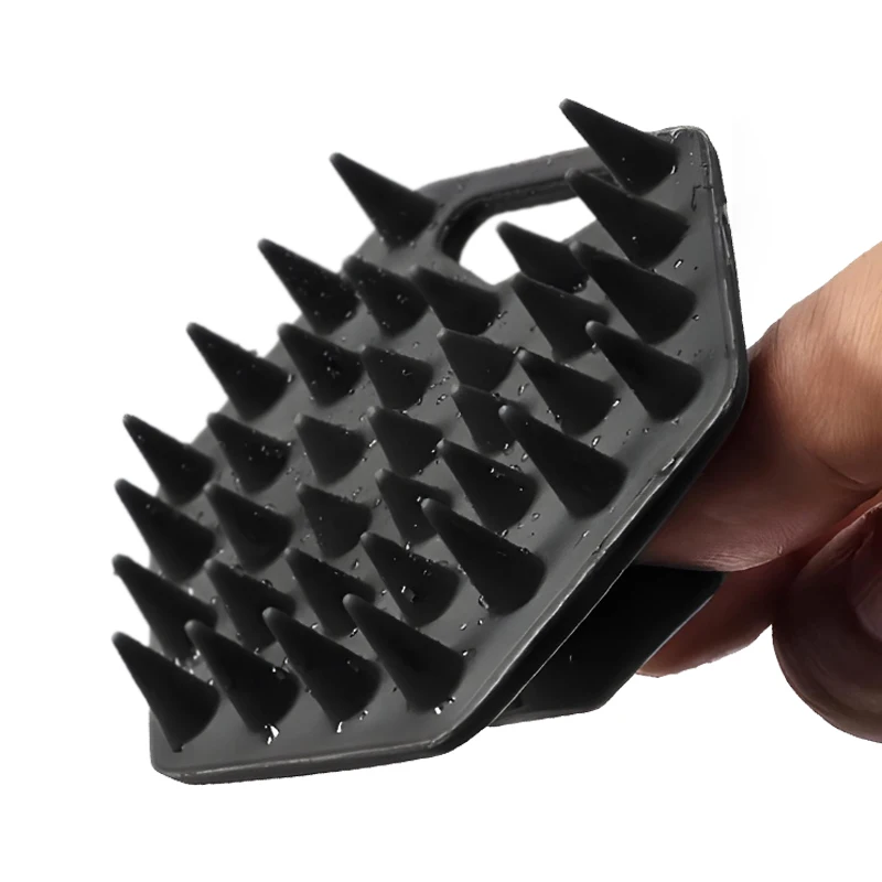Silicone Shampoo Head Scalp Massage Brush Silicone Body Brush Hair Washing Comb Salon Hairdressing Tools SPA Bath Shower Brush