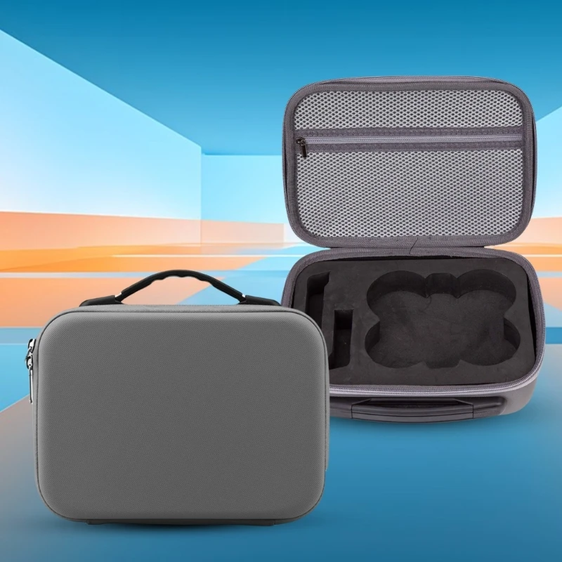 ドローン用PVCトラベルケース収納バッグ、アクセサリーコンパートメント付きポータブルキャリングボックス