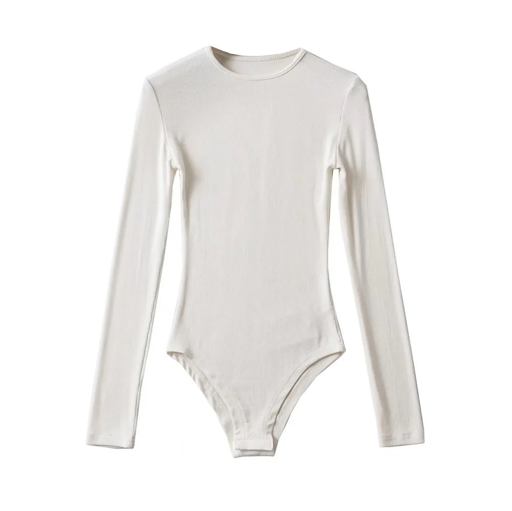 المرأة الخريف تمتد سليم صالح قاع بذلة بلون ضيق صغير الجولة الرقبة طويلة الأكمام تي شيرت مثير السروال القصير النساء 2025