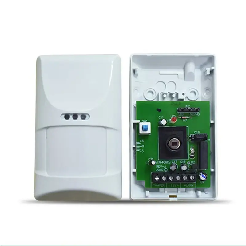 JABS-Jumper Switch 100° 12M Wide Range Detection 12V Wired Infrared Motion Sensor Pet Friendly With Anti-Tamper Function