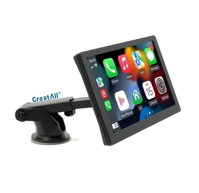 Creatall 9-Inch Portable High-Definition MP5 Player Large-Screen Display Wired/Wireless Carplay for Bluetooth Dashboard 1-Year