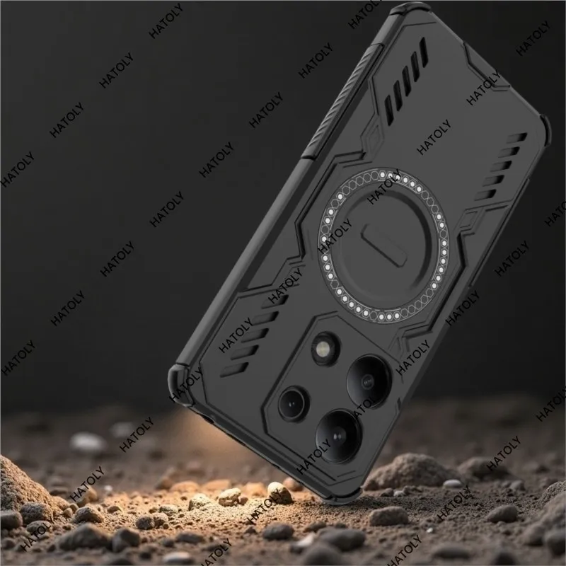Para Redmi Note 13 4G TPU funda de teléfono armadura parachoques para Redmi Note 13 4G disipación de calor funda de teléfono para Redmi Note 13 4G