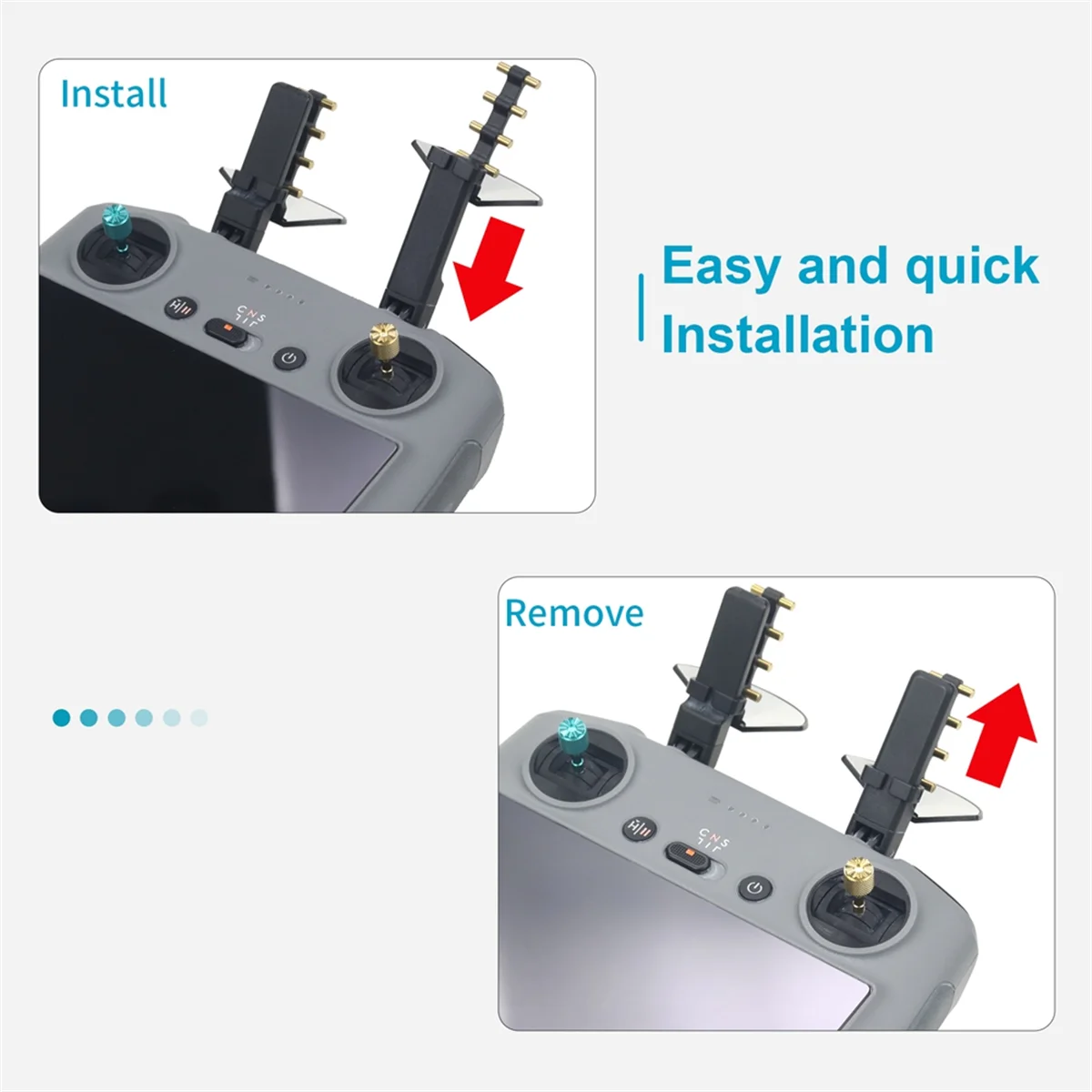 A06RP ミニ 4 プロ/エア 3 信号アンプアンテナレンジエクステンダー信号ブースター DJI RC 2/RC プロドローンアクセサリー