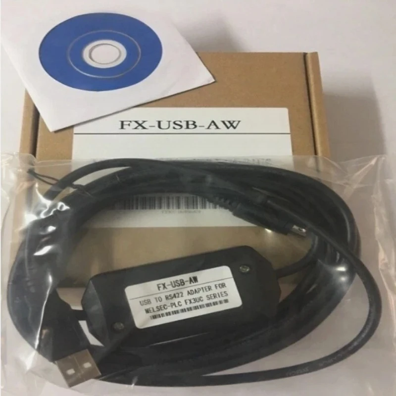 

Brand New Original FX-USB-AW Type Communication Cable Suitable FX1N/2N/FX3UC/FX3G Series PLC Programming Fast delivery