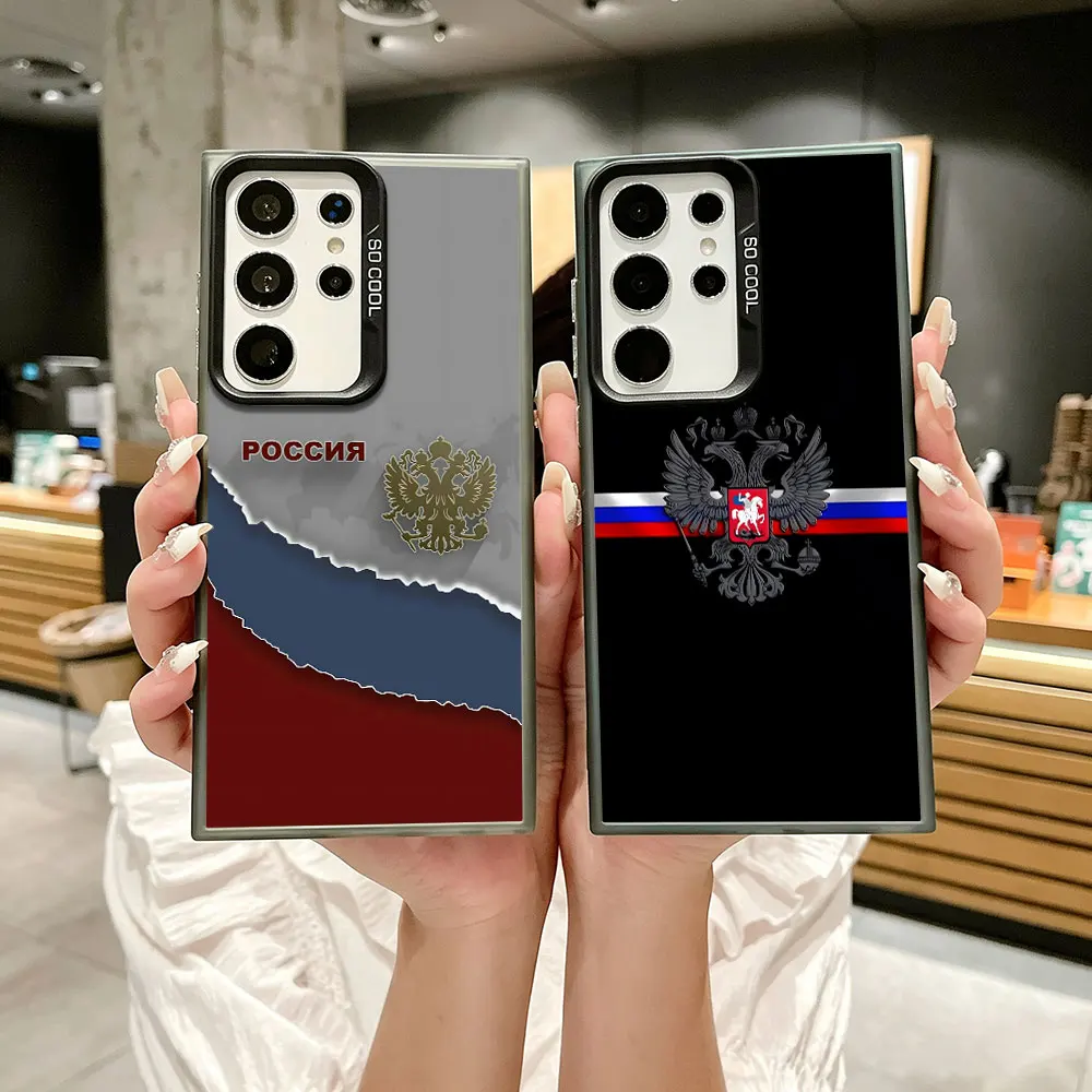 Phone Case For Samsung A27 A55 A37 A12 A15 A54 A52 A17 A57 A11 A14 A16 A24 A51 A22 A32 A34 A53 A13 A32 A21s Cover Russian Flag