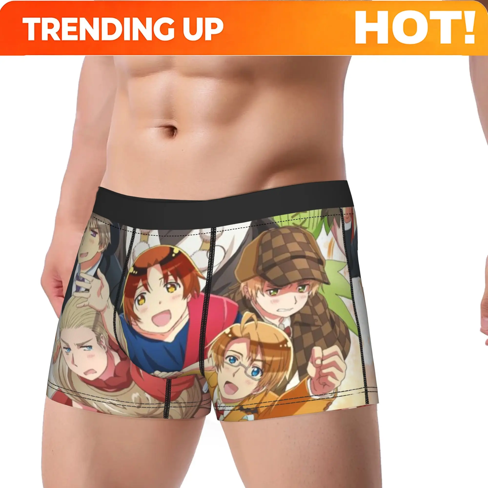 Hetalia World Stars Men Boxer Shorts Cozy Underwear  Underpants