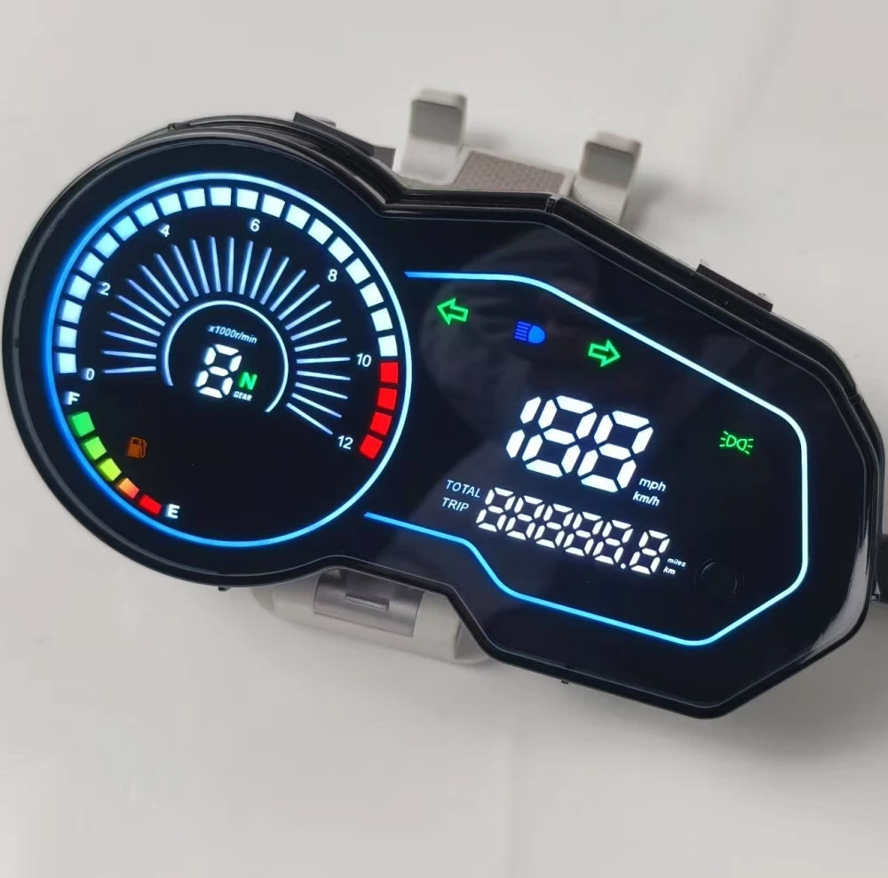 

Intelligent Library Motorcycle LED Speedometer For Mexico Colombia Ltalika 150z 150sz 170z