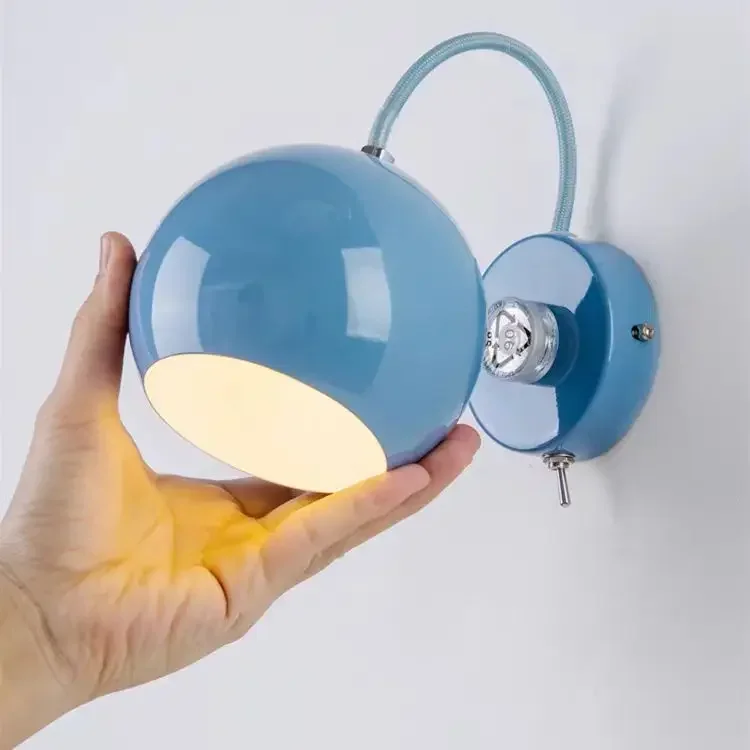 

Magnetic Wall Light Reading Light Adjustable Angle Modern Cream Wind Wall Light Bedroom Headboard Interior Decoration Wall Lamp