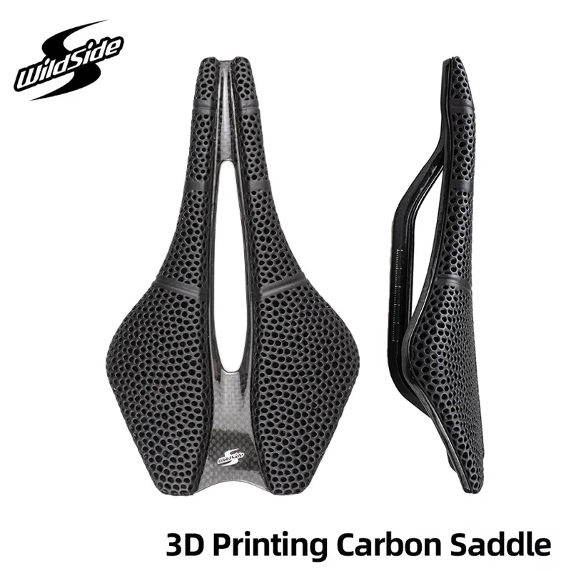 

Седло с 3D принтом, полностью карбоновое сиденье для велосипеда, 245x145 мм, удобное седло для соревнований, супер легкая подушка для велосипедного сиденья, велосипедные детали