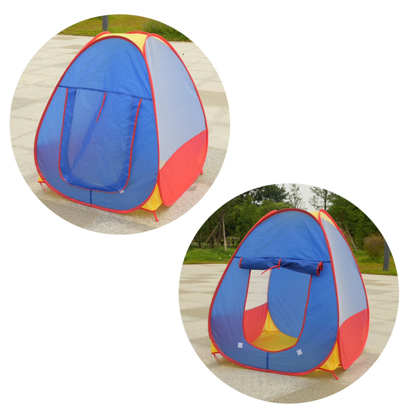 Tenda da gioco giocattolo per bambini con blocchi di colore, casa da gioco per ragazzi e ragazze, comoda casa pieghevole, piscina con palline oceaniche