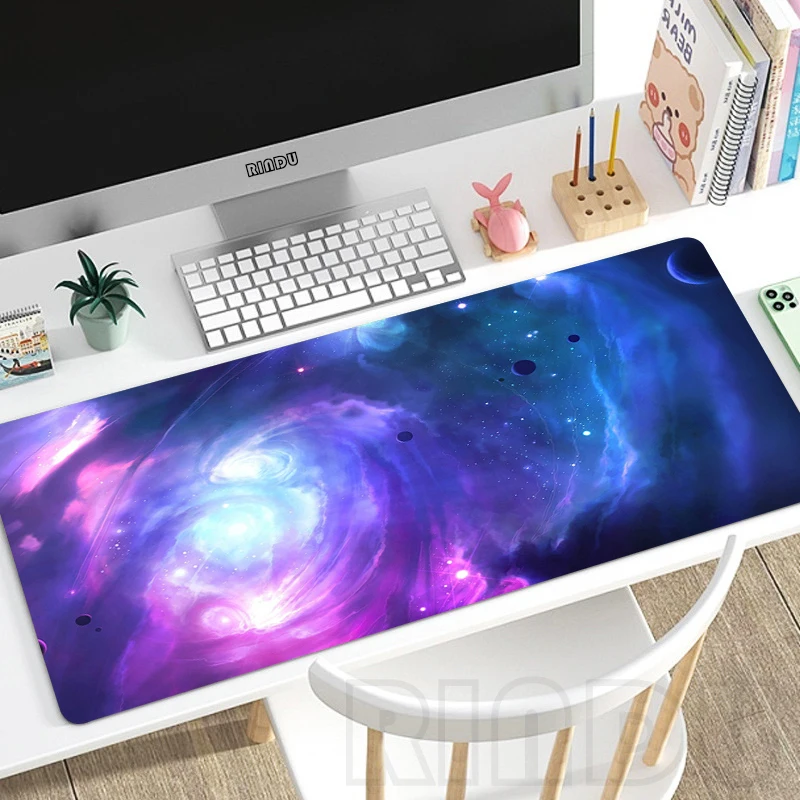 

Mouse Pad Space Large Gamer Mousepad Desk Mat XXXL Mouse Mats 31.4x11.8in Rubber Desk Pads Design Table Carpet Mousepads