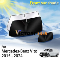 Front Window Sunshade For Mercedes-Benz V Class E Vito W447 2015 - 2024 Accessories Windshield Heat Insulation Sun Shades Parts