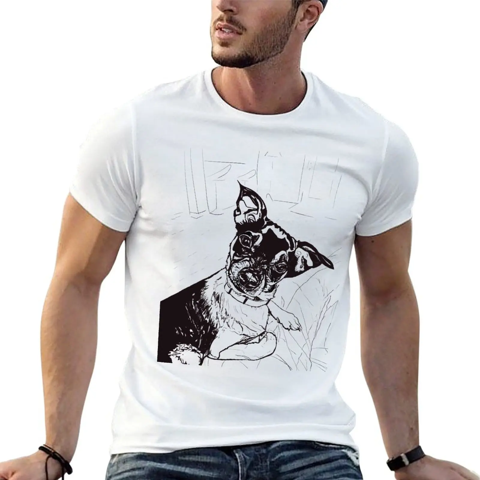 

shirts Little funny cotton man t t T-Shirt dog shirt graphic