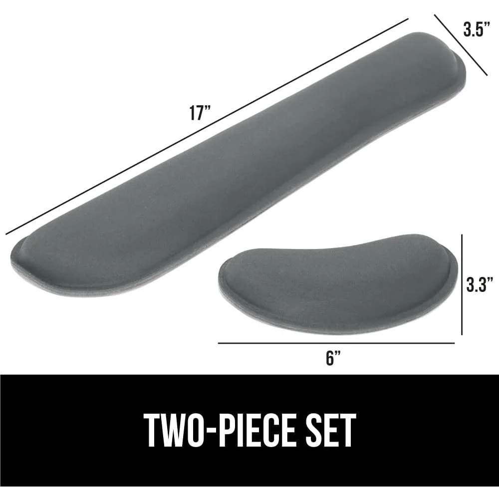 Apoio de pulso de espuma de memória de gel sedoso GRIP para teclado de computador, mouse, design ergonômico para digitação, alívio da dor, suporte de almofadas de mesa H
