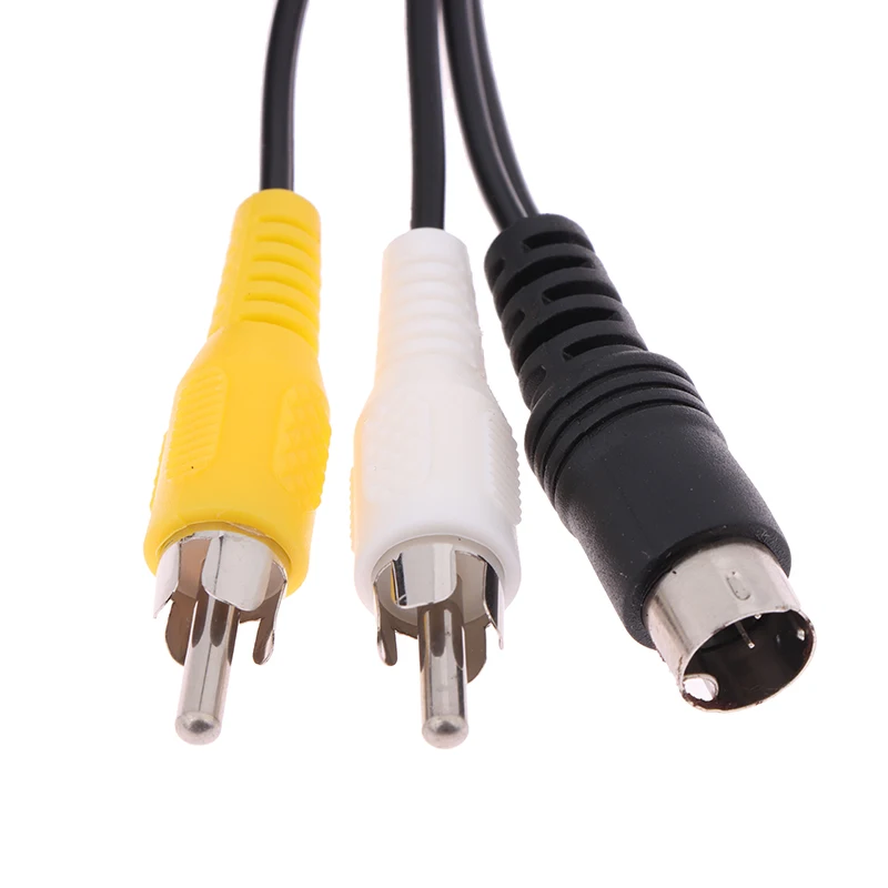 Fil de Connexion pour Sega 2/3 AV RCA, Câble Composite, Audio Vidéo, Stéréo AV, 3 Broches, 1.5m, 1 Pièce