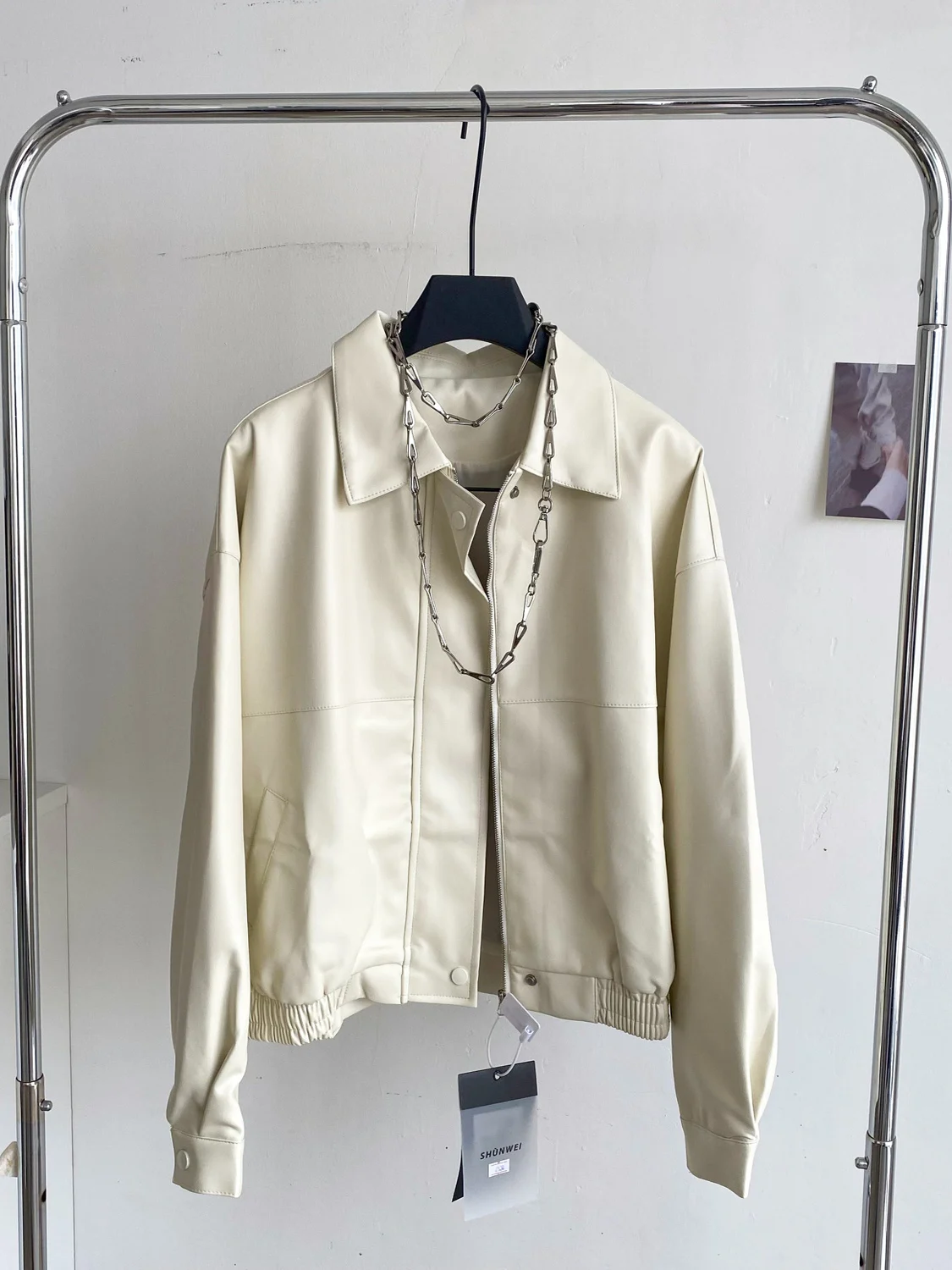 Retro Amerykańska Hot Girl Kurtka ze Sztucznej Skóry PU Luźna Casualowa Uniwersalna Odzież Uliczna dla Kobiet Modna Kurtka do Dojazdów do Pracy