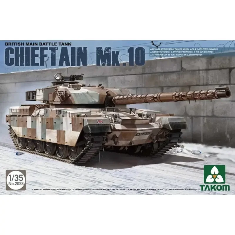 TAKOM 2028 1/35 British Main Battle Tank chieftain Mk.10 - Scale Model Kit