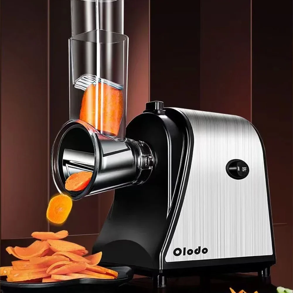 

z Multifunctional Electric Vegetable Cutter Potatoes Shredder Cucumber Carrot Eggplant Chocolate Cutting Machine